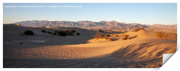Mesquite Flat Dunes, Stovepipe Wells, Death Valley Print by Derek Daniel