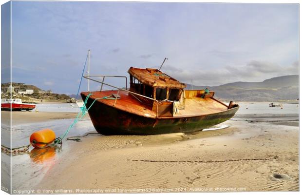 Rusty Wreck Canvas Print by Tony Williams. Photography email tony-williams53@sky.com
