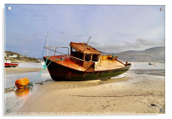 Rusty Wreck Acrylic by Tony Williams. Photography email tony-williams53@sky.com