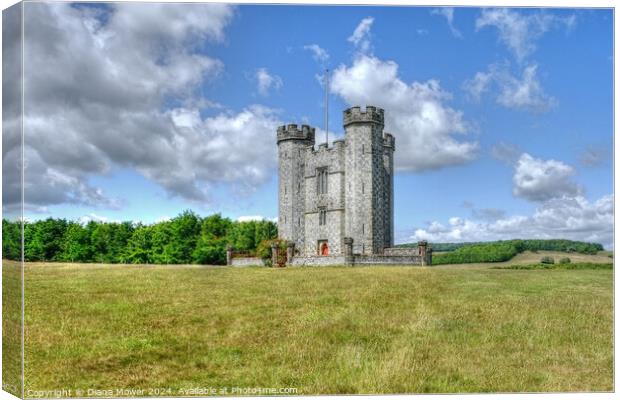 Hiorne Tower West Sussex Canvas Print by Diana Mower