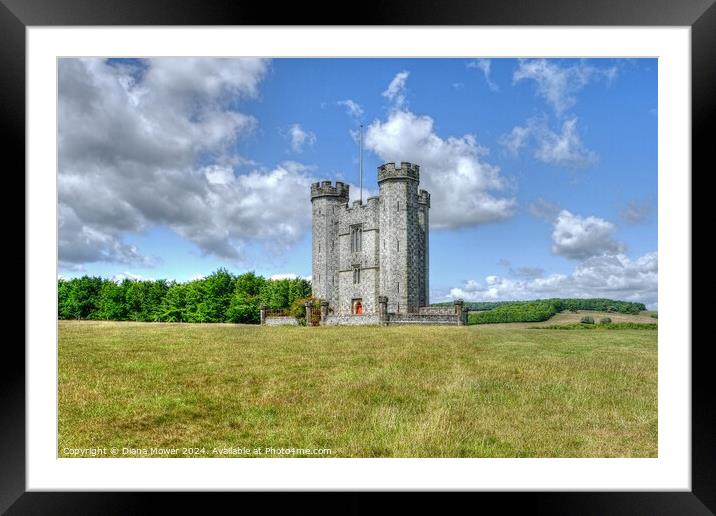 Hiorne Tower West Sussex Framed Mounted Print by Diana Mower