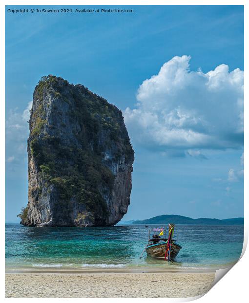 Ko Poda, Thailand Print by Jo Sowden