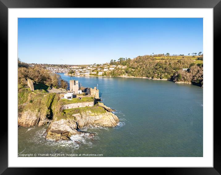Dartmouth Castle Framed Mounted Print by Thomas Faull
