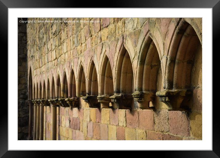 Building arches Framed Mounted Print by John Parker
