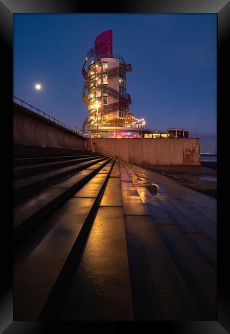 Redcar beacon Framed Print by Kevin Winter