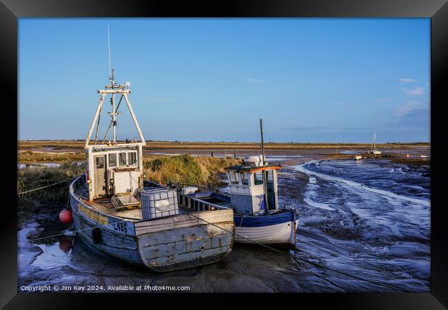 Brancaster Staithe at Sunrise  Framed Print by Jim Key