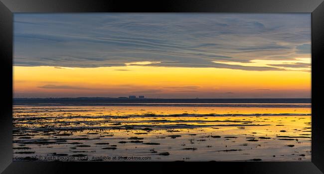 Across Morecambe Bay from Silverdale Framed Print by Keith Douglas