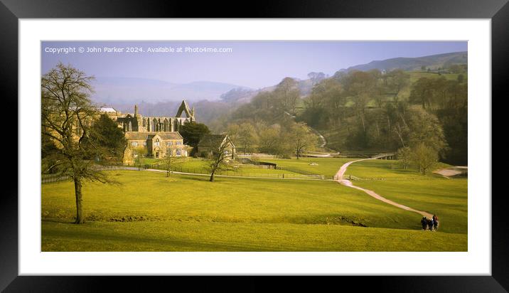 Bolton Abbey Estate Framed Mounted Print by John Parker