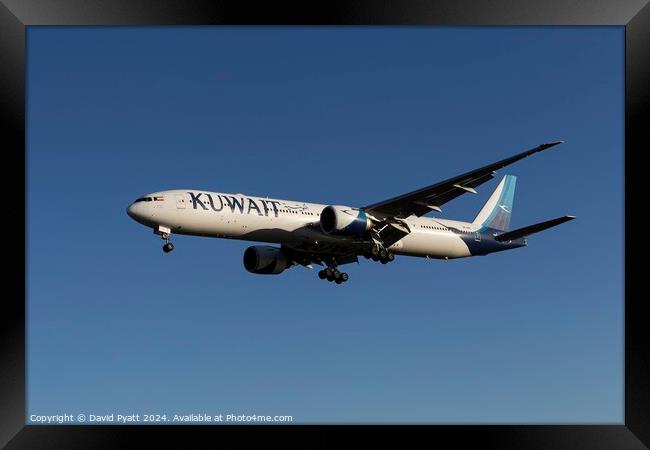 Kuwait Airways Boeing 777 Framed Print by David Pyatt