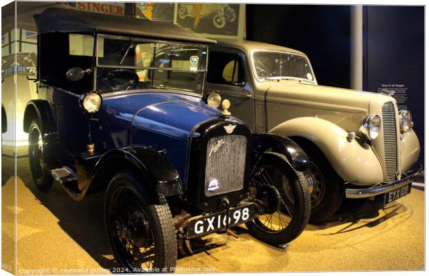 Austin & Singer Cars at Beaulieu Car Museum. Canvas Print by Ray Putley