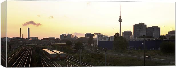 Berlin Skyline Canvas Print by david harding