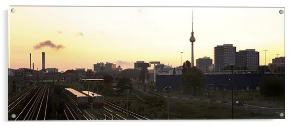 Berlin Skyline Acrylic by david harding