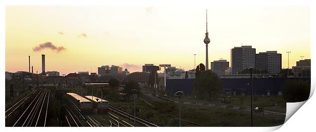 Berlin Skyline Print by david harding