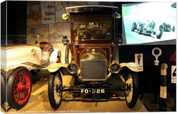 1914 Ford Model T Van at Beaulieu Car Museum. Canvas Print by Ray Putley