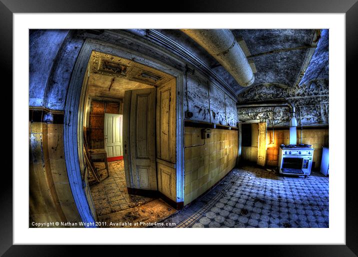 Cooking fisheye and urbex. Framed Mounted Print by Nathan Wright