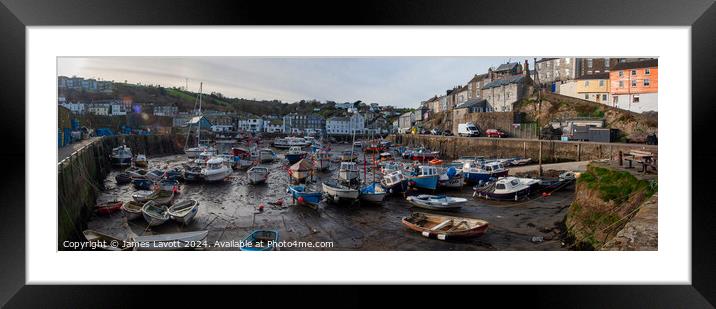 Mevagissey On The Hard Framed Mounted Print by James Lavott
