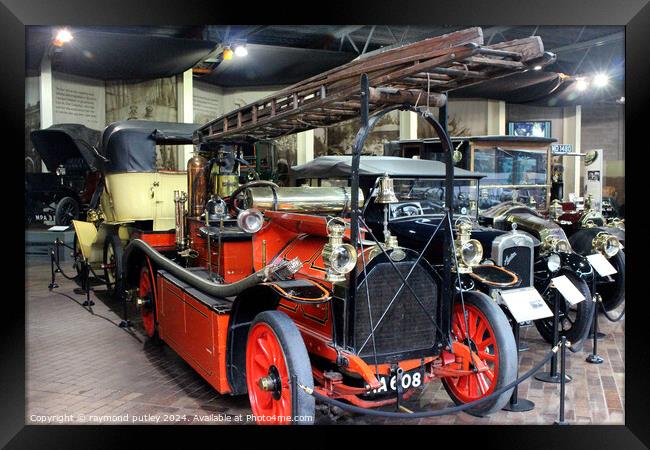 1907 Gobron Brillie Fire Engine Framed Print by Ray Putley