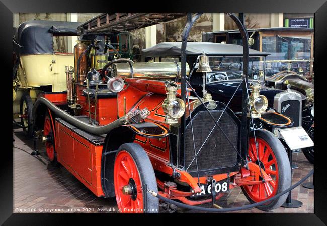 1907 Gobron Brillie Fire Engine Framed Print by Ray Putley
