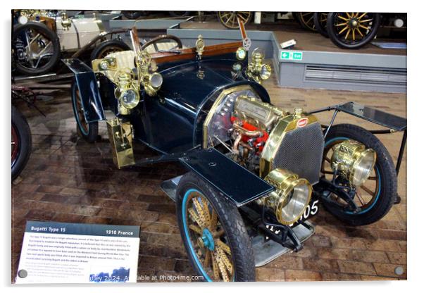Bugatti Type 15 Acrylic by Ray Putley