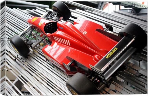 Michael Schumacher’s Ferrari F310 V10 Replica Canvas Print by Ray Putley