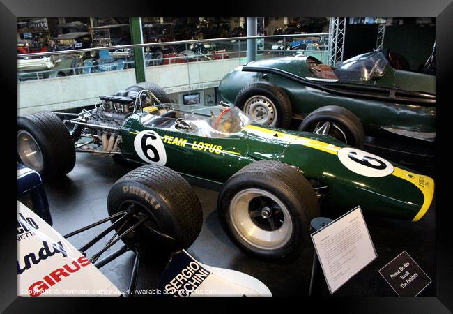 Team Lotus Race Car at Beaulieu Motor Museum  Framed Print by Ray Putley