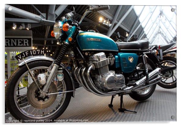 1970 Honda CB750K0 Acrylic by Ray Putley