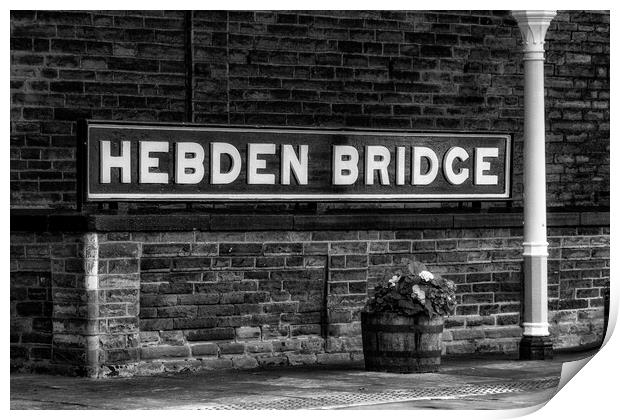 Hebden Bridge - Mono Print by Glen Allen