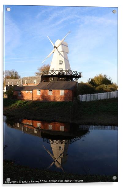 Rye Windmill  Acrylic by Debra Farrey