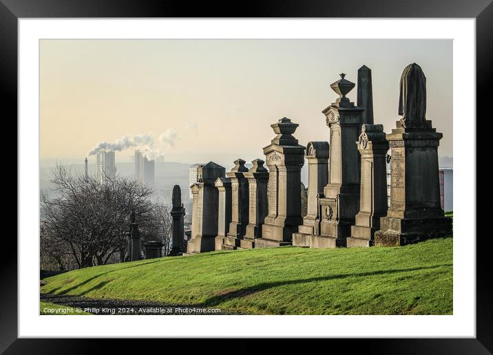 Glasgow Necropolis, Scotland Framed Mounted Print by Philip King
