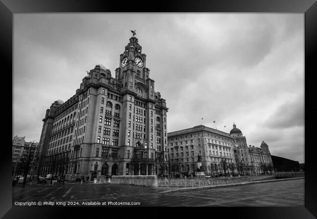 The Three Graces, Liverpool Framed Print by Philip King
