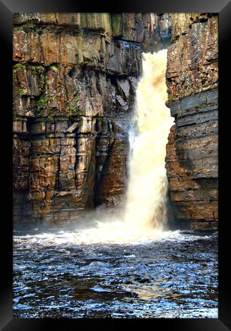High Force Waterfall Framed Print by Steve Smith