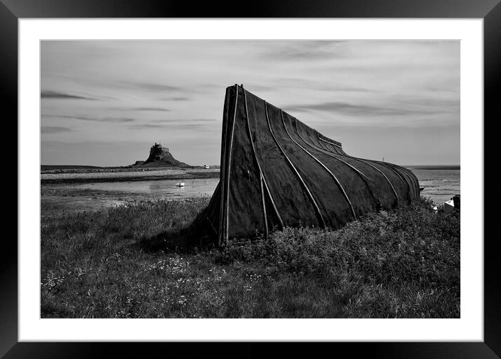 Holy Island Northumberland Framed Mounted Print by Steve Smith