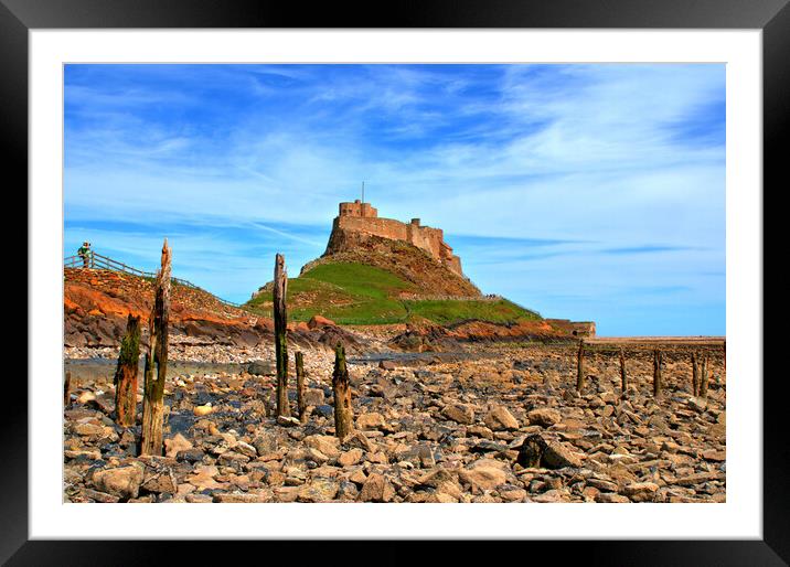 Holy Island Northumberland Framed Mounted Print by Steve Smith