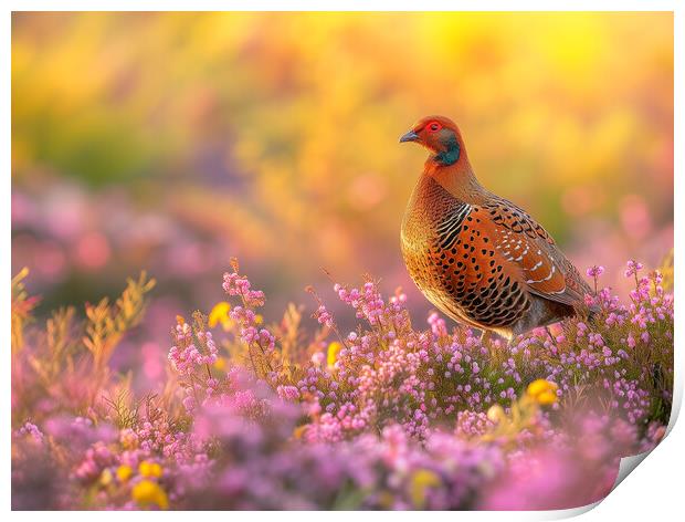 Red Grouse Print by T2 