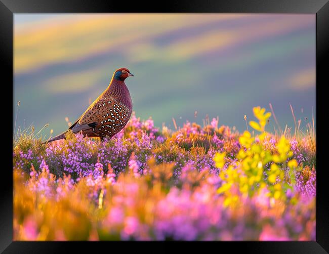 Red Grouse Framed Print by T2 