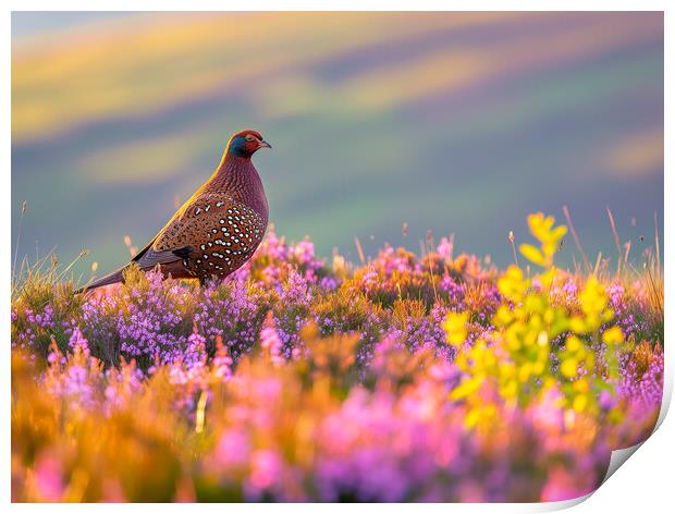 Red Grouse Print by T2 