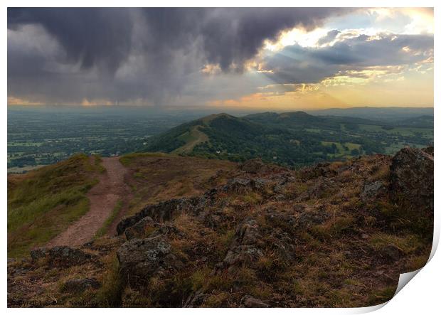 Malvern Hills Print by Bear Newbury