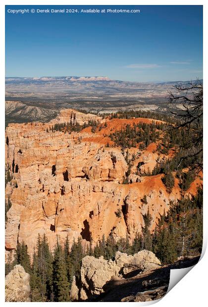 Scenic View Over Bryce Canyon Print by Derek Daniel