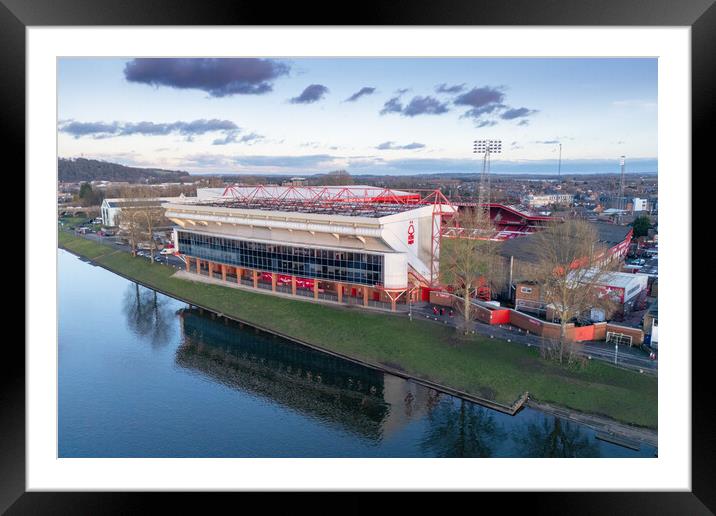 The City Ground Framed Mounted Print by Apollo Aerial Photography