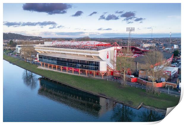 The City Ground Print by Apollo Aerial Photography