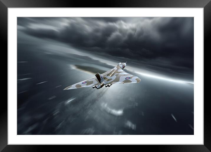 Vulcan Stormfront Framed Mounted Print by J Biggadike
