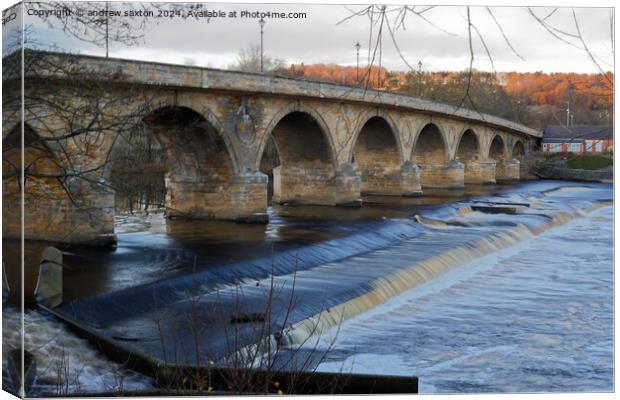 Waters bridge Canvas Print by andrew saxton