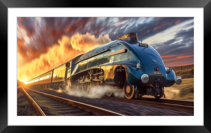 Mallard Reimagined (3 of 6) Framed Mounted Print by T2 