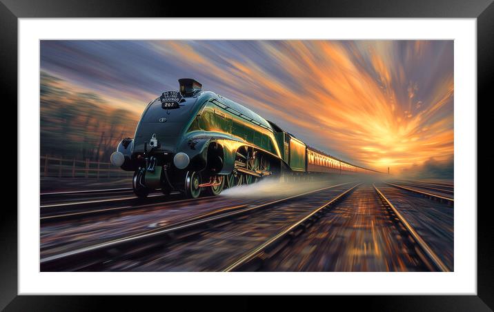 Mallard Reimagined (4 of 6) Framed Mounted Print by T2 