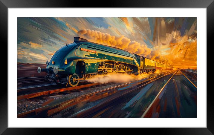 Mallard Reimagined (6 of 6) Framed Mounted Print by T2 