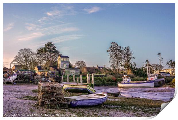 Brancaster Staithe a Stunning Harbour  Print by Jim Key