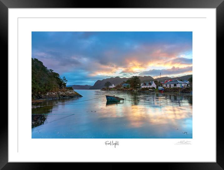 Plocton at sunrise Framed Mounted Print by JC studios LRPS ARPS