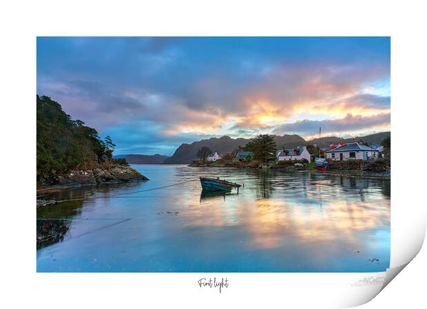 Plocton at sunrise Print by JC studios LRPS ARPS