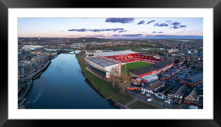 Nottingham Forest Football Club Framed Mounted Print by Apollo Aerial Photography