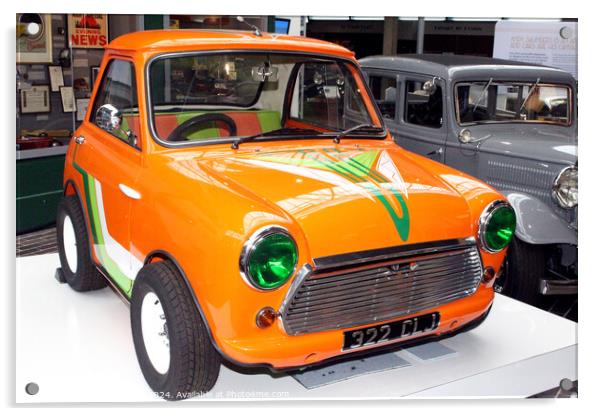 Mini Special on display at the Beaulieu Motor Muse Acrylic by Ray Putley